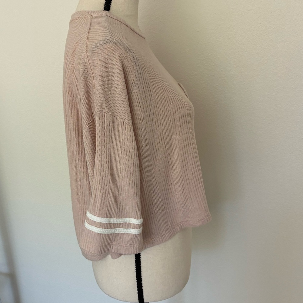 Joah Brown Boxy Oversized Cropped Tee - Picture 5 of 9